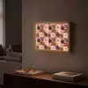 Bloemen - Abstract - Aardetinten Light Box met batterij (Wandlamp) middel 907 -sfeer1