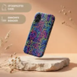 Retro - Abstract - Neon Toughcase MagSafe Apple iPhone 17 klein -USP_RandenV_DE