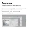Marmer - Steen - Wit - Grijs - Marmerlook Muismat XXL klein -sfeer5