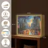 Auto - Skyline - Zon - Blauw Light Box met batterij (Wandlamp) middel -USP_websiteoverzichtNL