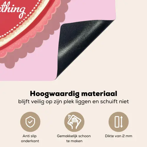 Liefde - Hart - Valentijn Inductie beschemer met haakjes klein -ky-onderkant-nl