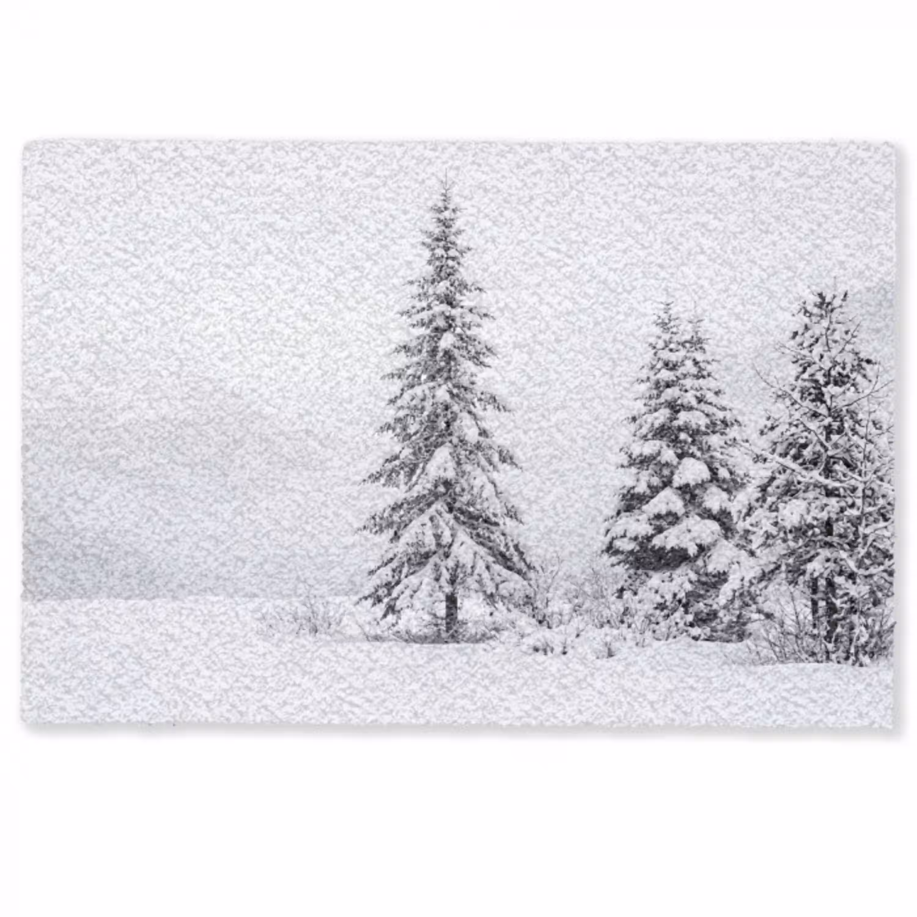 Fijnsparren - Sneeuw - Winter - Landschap - Stilte Deurmat klein -zkaufland3d
