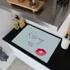 Kiss my ass - Lip - Blauw Inductie beschemer met haakjes klein -sfeer1