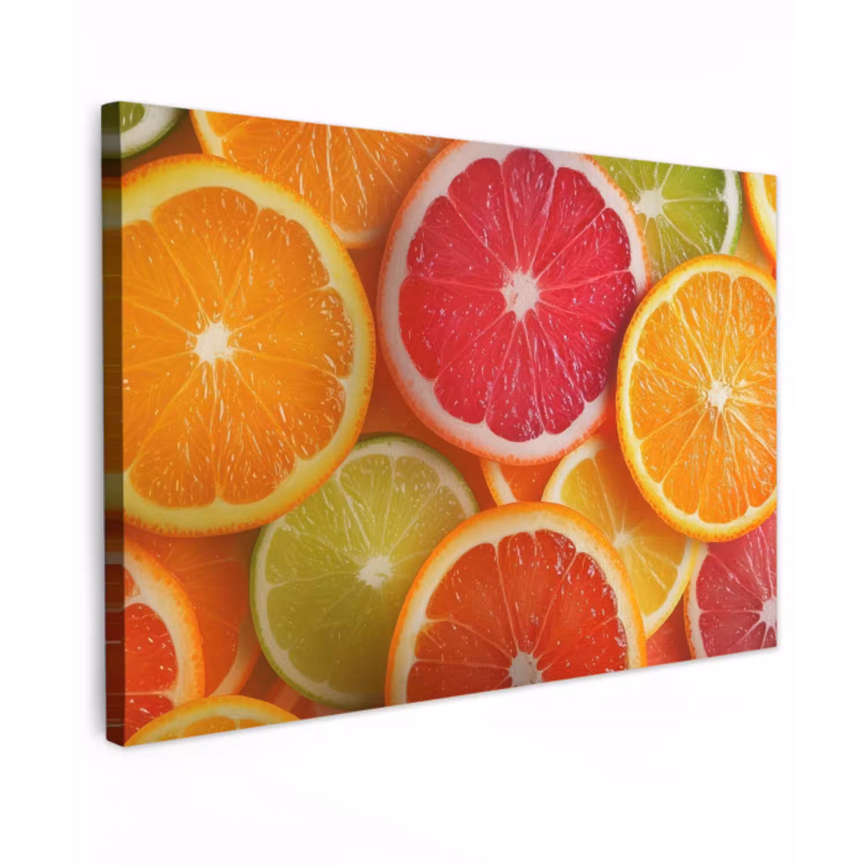 Fruit - Kleurrijk - Close up Tuinposter op houten frame 2 cm dik klein -3d