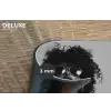 Vrouw - Pasta - Zwart - Wit Placemat vinyl groot -closeup