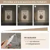 Panda - Blauwe bloemen - Zachtheid Light Box met kabel (Kinderlampje) klein -USP_dimbaarDE