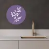 Tak - Sierlijk - Bladeren - Minimalistisch KitchenYeah - Keuken - Wandcirkel Forex klein -sfeer1