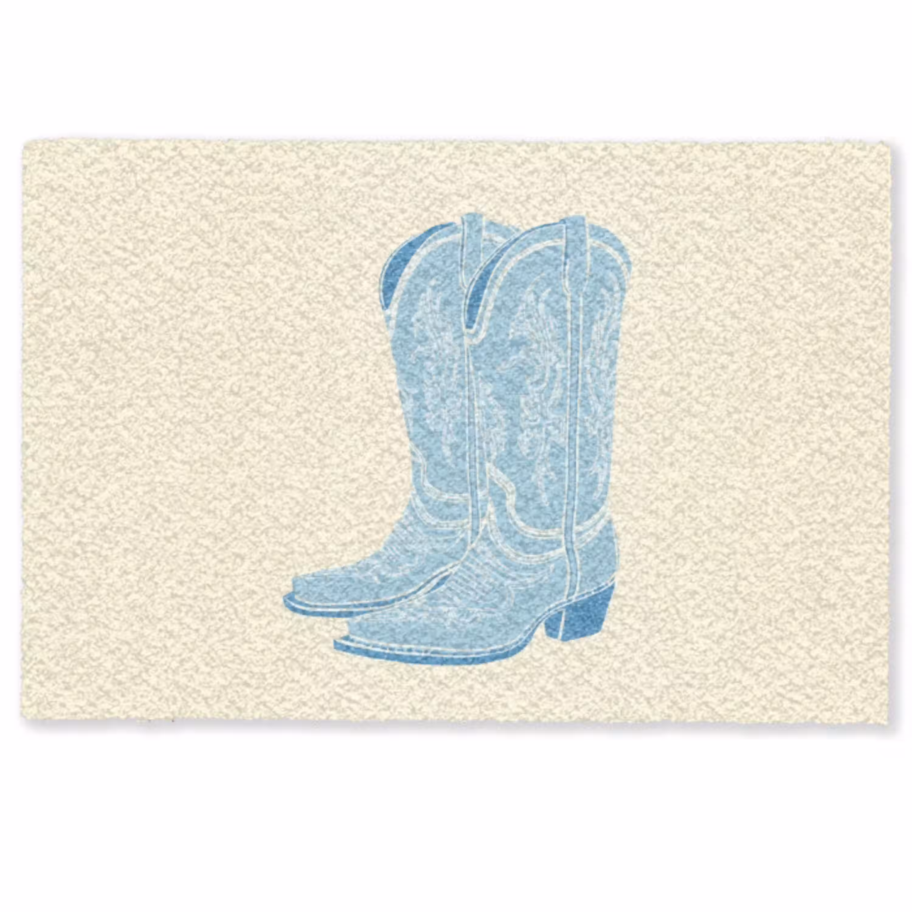 Illustratie - Cowboylaarzen - Patroon Deurmat klein -zkaufland3d