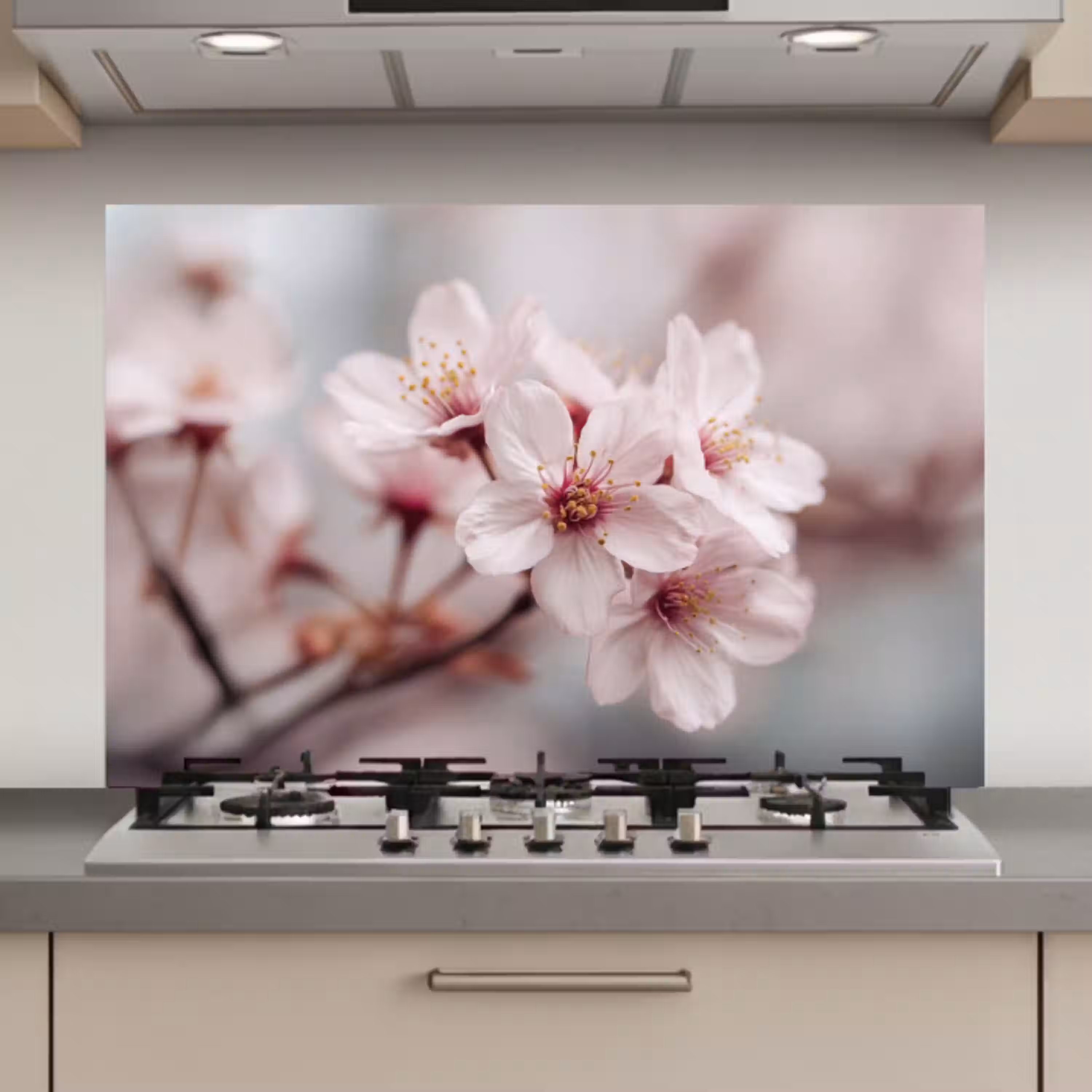 Bloesems - Meeldraden - Geel - Wazig keuken achterwand spatscherm klein -3d_website