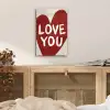 Loveyou - Hart - Rood plexiglas 5mm klein -sfeer4