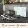 Patroon - Lijn - Design - Groen keuken achterwand spatscherm klein 900 -usp_NL