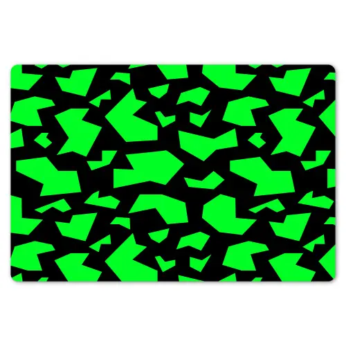 Zwart - Neon - Groen - Patroon Placemat vinyl groot 368 -zzsfeer1_Kitchenyeah-website