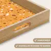 Terrazzo -  Patroon - Okergeel Dienblad Rechthoek middel 911 -USP_HandgreepNL