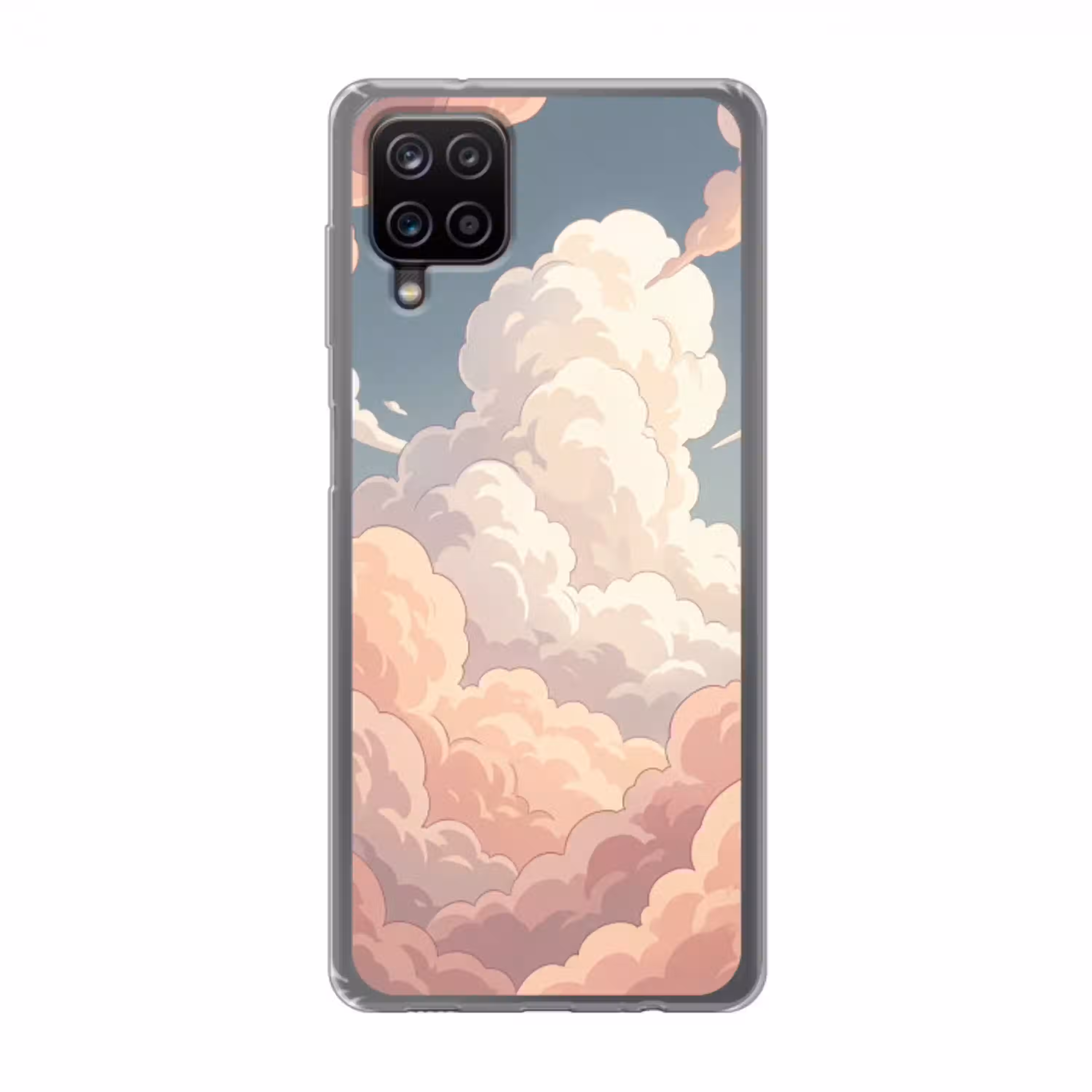 Wolken - Lucht - Natuur - Pastel - Roze Telefoonhoesje Samsung Galaxy A12 klein -3d