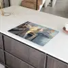 Zeilboot - Zon - Pier - Hout Inductie beschermer vinyl 3mm klein -sfeer8