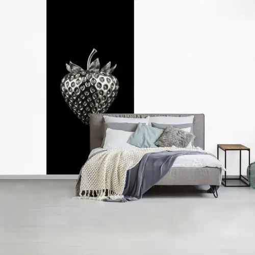 Aardbei - Zaadstructuur - Realistisch fotobehang vinyl groot -slaapkamer