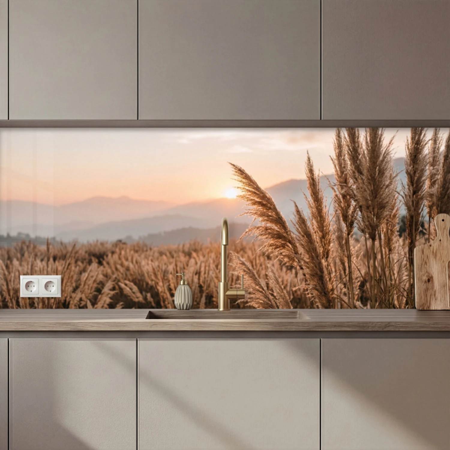 Gras - Veld - Zon - Natuur keuken achterwand 2 middel zz_3dshopping