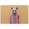 Panda - Pak - Zonnebril - Blauw poster papier klein -3d