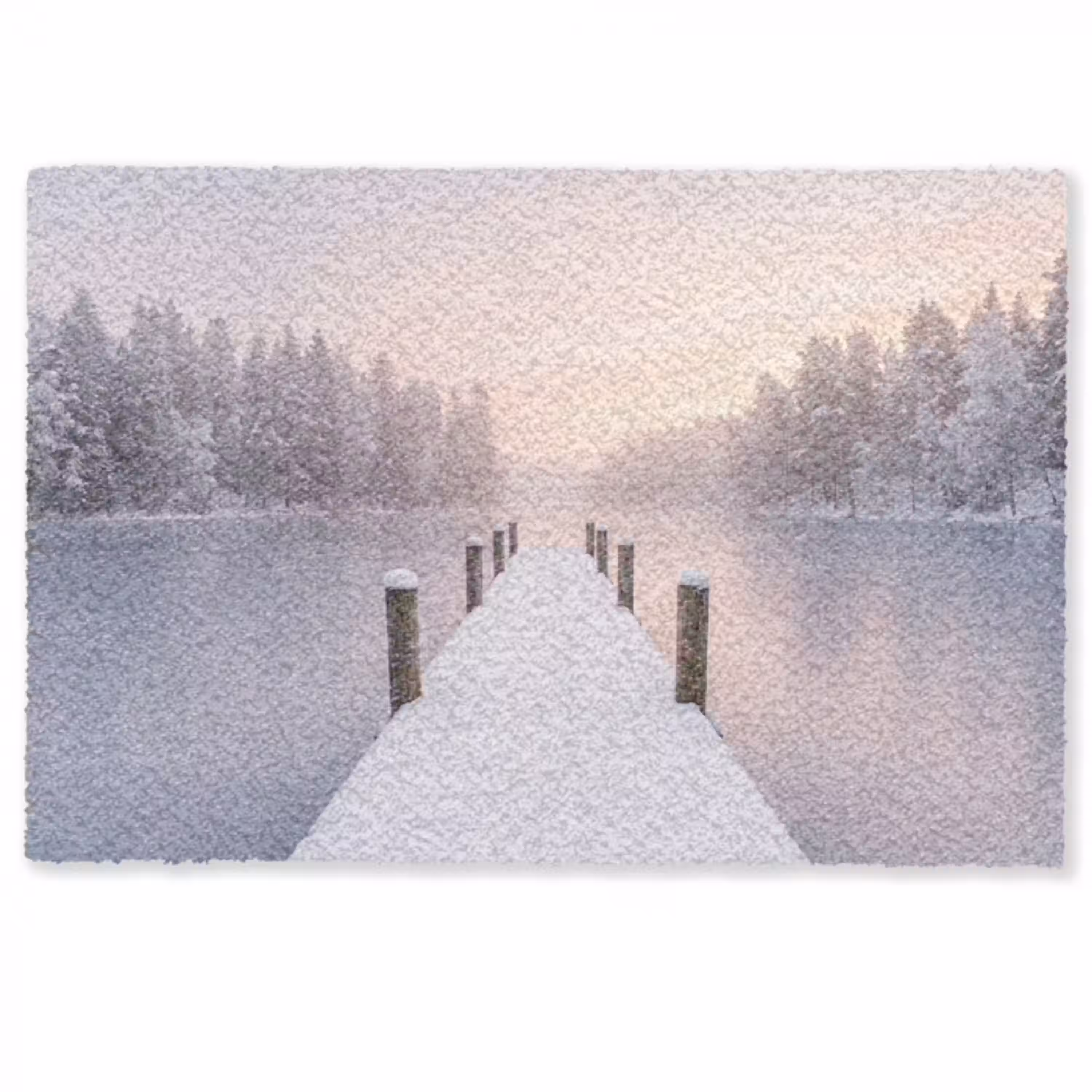 Steiger - Meer - Mist - Winter - Serene Deurmat klein -zkaufland3d