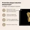 Friet - Goud - Chrome - Eten Inductie beschermer vinyl 3mm middel -zzzzzzusp-haakje_FR