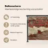 Muur - Baksteen - Verweerd Balkonbeschermer Duitsland klein -specs_NL