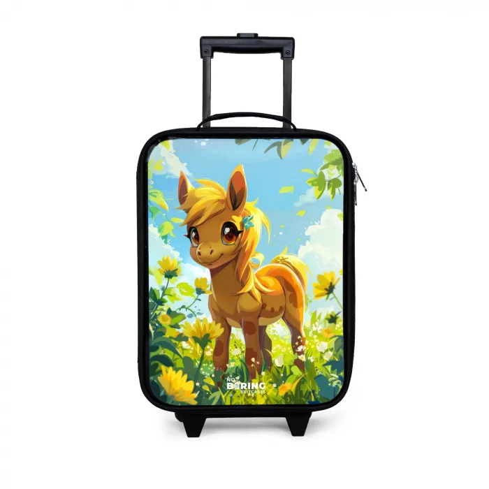 Sunny pony Kinderkoffer - Zwart klein -3d