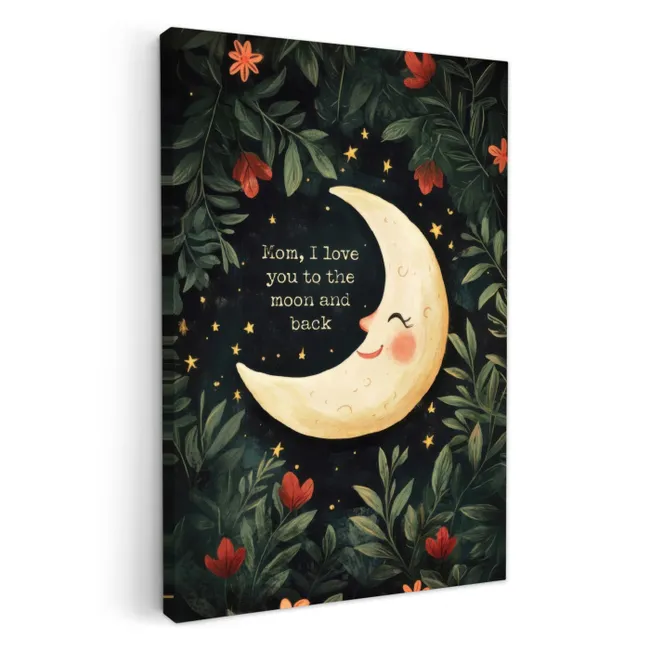 Maan - Quote - Bloemen - Sterren KitchenYeah - Keuken - Canvas klein -3d