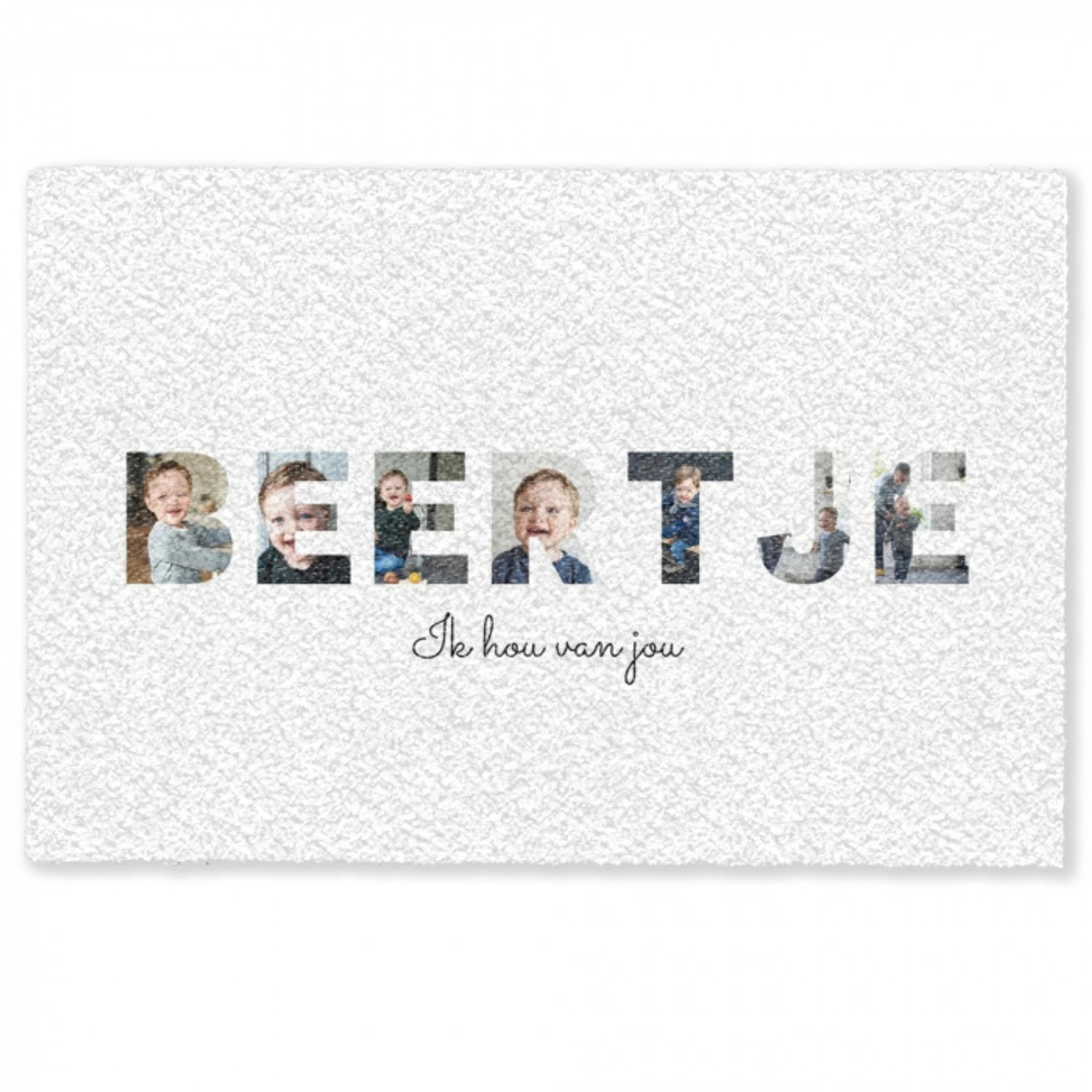 Beertje - Lettercollage Deurmat klein -zkaufland3d