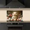Konijn - Paaseieren - Stilleven keuken achterwand spatscherm klein -sfeer1