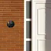 Zwart goud structuur - Klassiek Naambord Rond klein -sfeer3-rond-XS