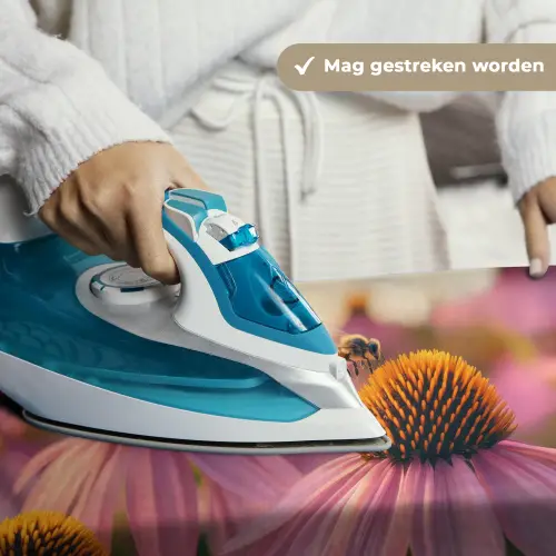 Bloemen - Paars - Bijen Wandkleed katoen klein -sfeer9