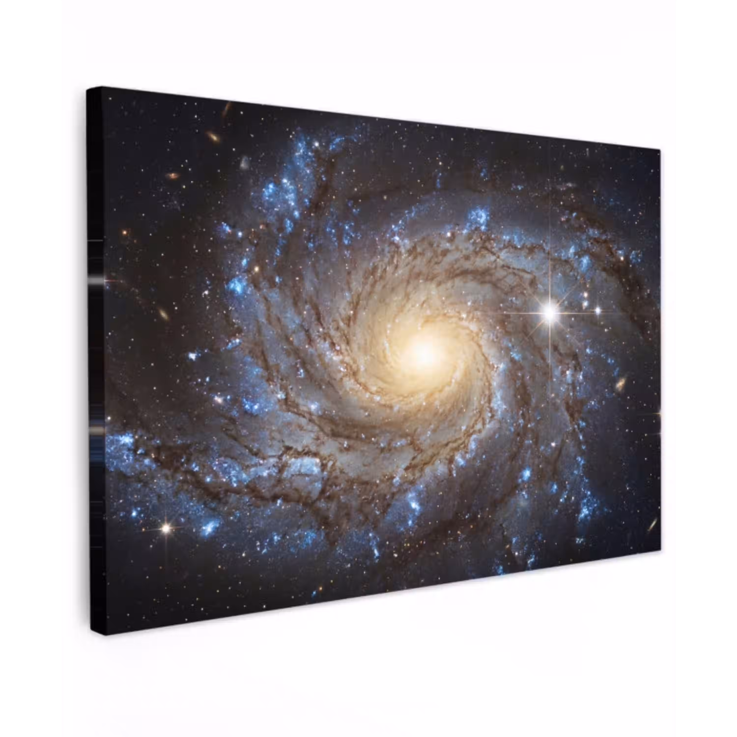 Kosmos - Sterrenstelsel - Donker Tuinposter op houten frame 2 cm dik klein -3d