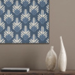 Modern - Patroon - Blauw PET vilt klein 837 -sfeer6_closeup