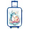 Eenhoorn met blauwe manen en oranje kitten Kinderkoffer - Blauw klein -zz3dotto