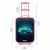 Neon racewagen in digitale stijl Kinderkoffer - Roze klein -productfoto_formaten