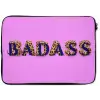 Felroze - Badass - Panterprint - Schaduw laptophoes neopreen klein -zkaufland3dotto