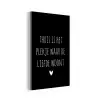 Quotes - Thuis is het plekje waar de liefde woont - Spreuken aluminium wit klein -3d