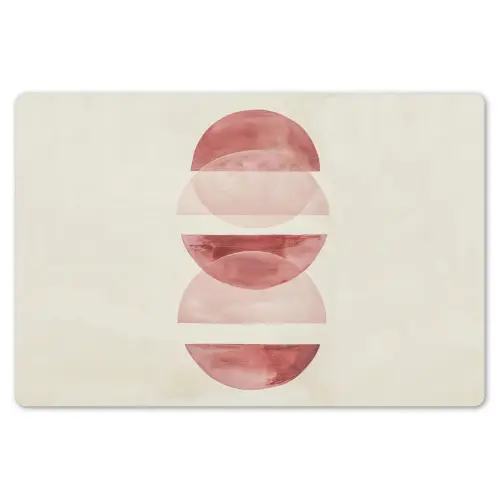 Minimalistisch - Cirkels - Roze Placemat vinyl groot -zzsfeer1_Kitchenyeah-website