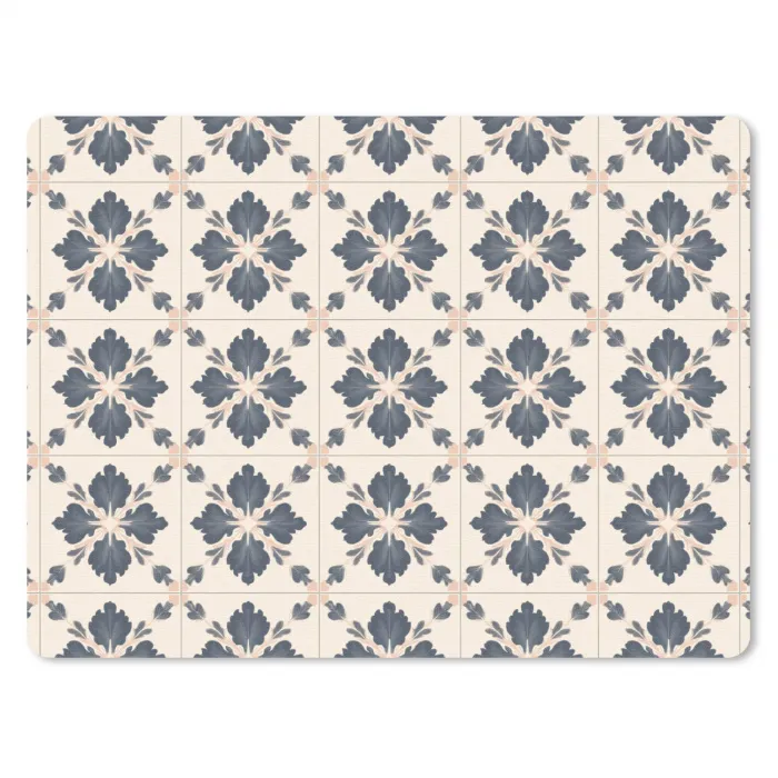 Bladvorm - Klassiek - Kleurrijk muismat rubber klein 262 -3d