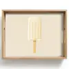 Minimalistisch - Waterijsje - Stokje - Beige Dienblad Rechthoek middel -z3d_shopping