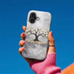 Boom - Bloemen - Natuur - Abstract - Wit Toughcase MagSafe Apple iPhone 17 klein -Sfeer1V