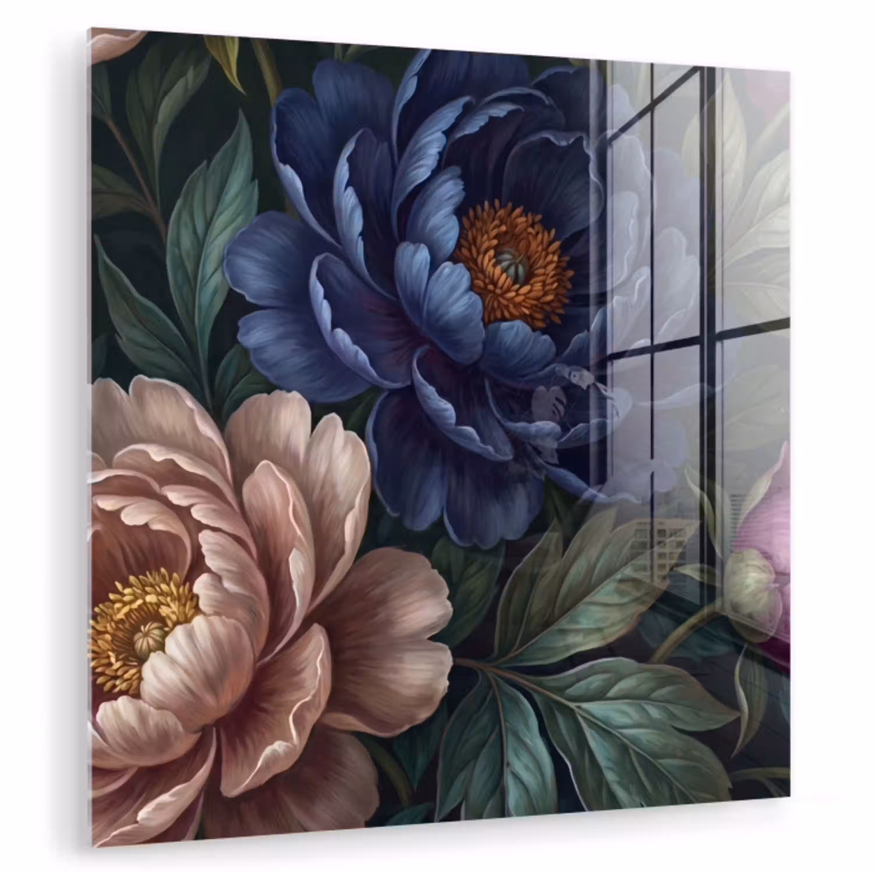 Bloemen - Vlinder - Natuur - Modern - Paars plexiglas 5mm klein -zzzproduct_nieuw