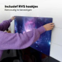 Ruimte - Sterren - Kleurrijk Inductie beschemer met haakjes klein -ky-ophangen-nl