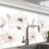 Bloemen - Pastel -  Planten - Wit keuken achterwand 2 middel -zzzz3d_schuin