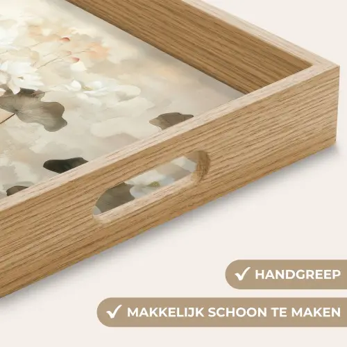 Bloemen - Japandi - Wabi sabi Dienblad Rechthoek middel -USP_HandgreepNL