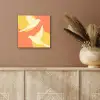 Vogels - Cirkels - Geel aluminium wit klein -sfeer4