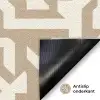 Modern - Abstract - Beige Deurmat klein 898 -antislip_NL