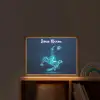 Voetballer - Blauw - Neon Light Box met batterij (Wandlamp kind) middel -sfeer1_kind