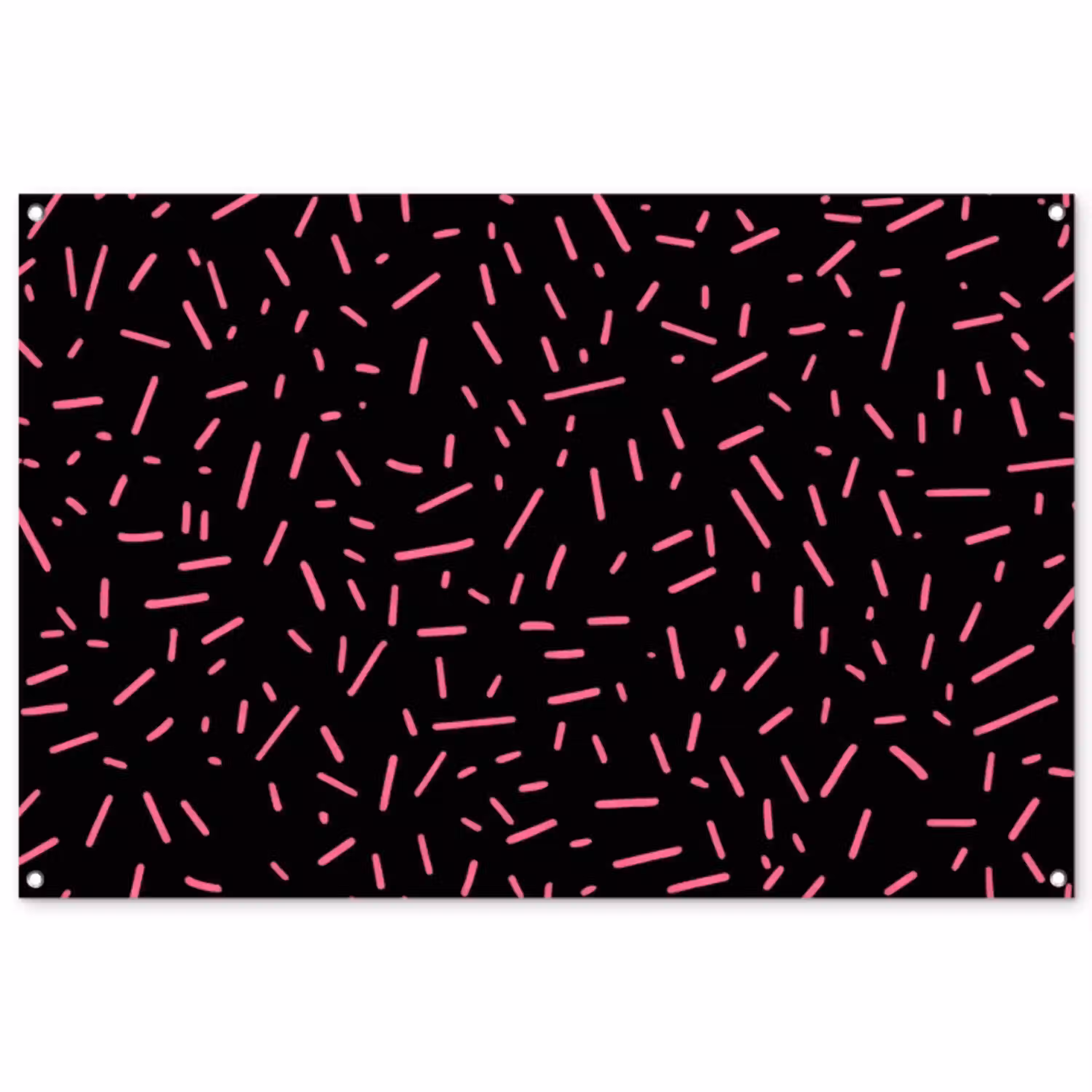Gaming - Streepjes - Roze - Abstract tuinposter los doek groot -3d