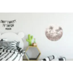 Jungle - Dieren - Palmbomen Wandcirkel aluminium klein -kinderkamer